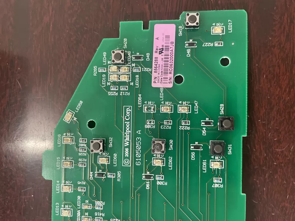 Whirlpool AP6013318 8564288 8564288R Washer Control Board AZ38353 | KM717