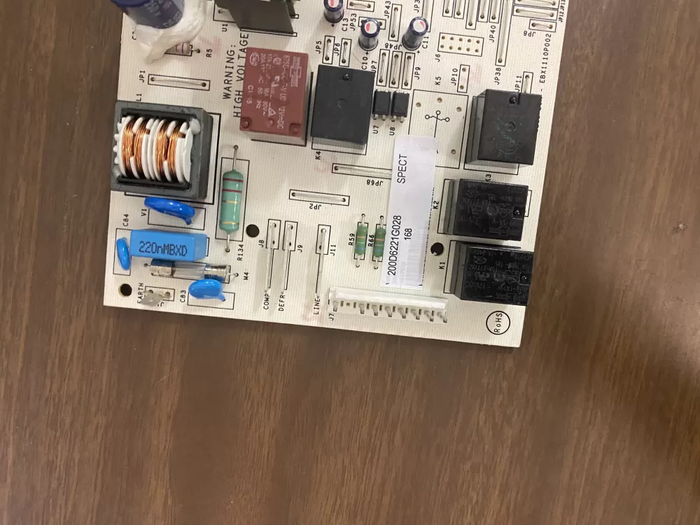 GE 200D6221G028 EBX1110P002 Refrigerator Control Board AZ39902 | BK970