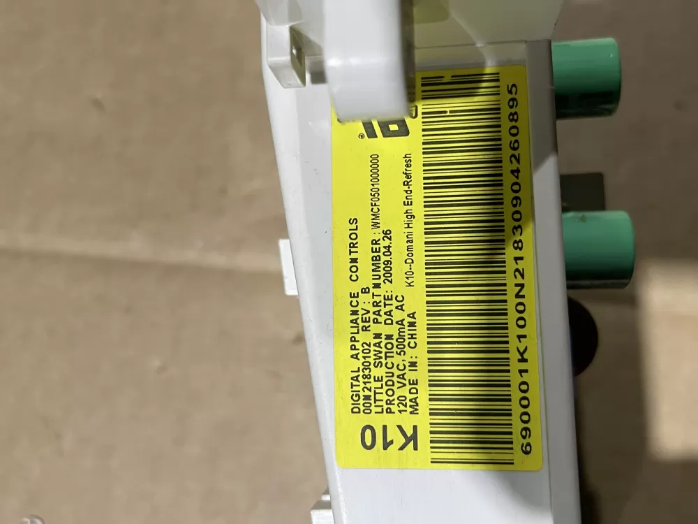 GE WH12X10355 00N21830102 WMCK0501000000 Washer Control Board AZ86794 | Wmv92