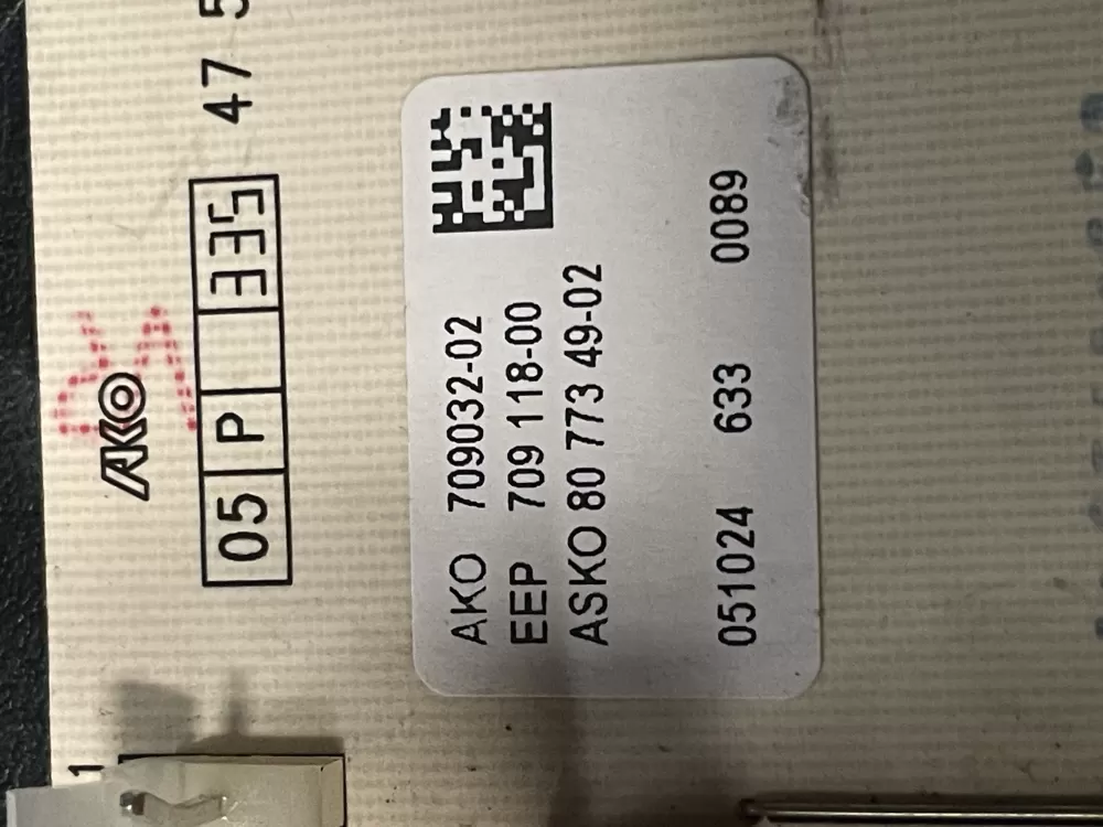 Asko 709032-02 Control Board AZ10622 | 1612