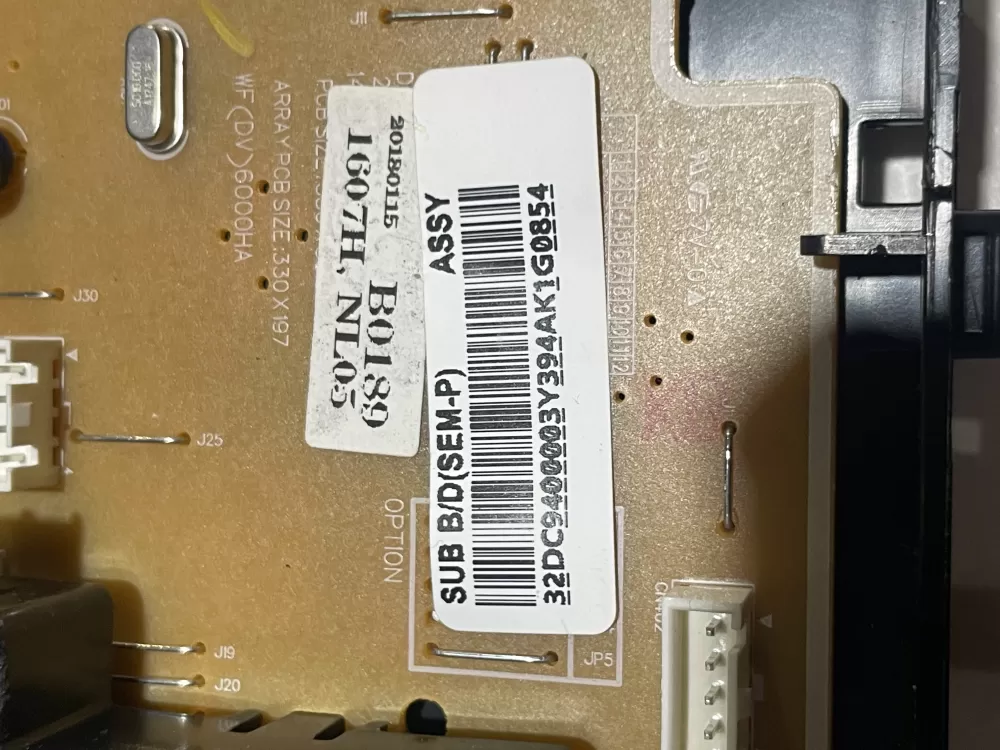 Samsung DC94 00003Y Dryer Interface Control User Board AZ141477 | Wmv415