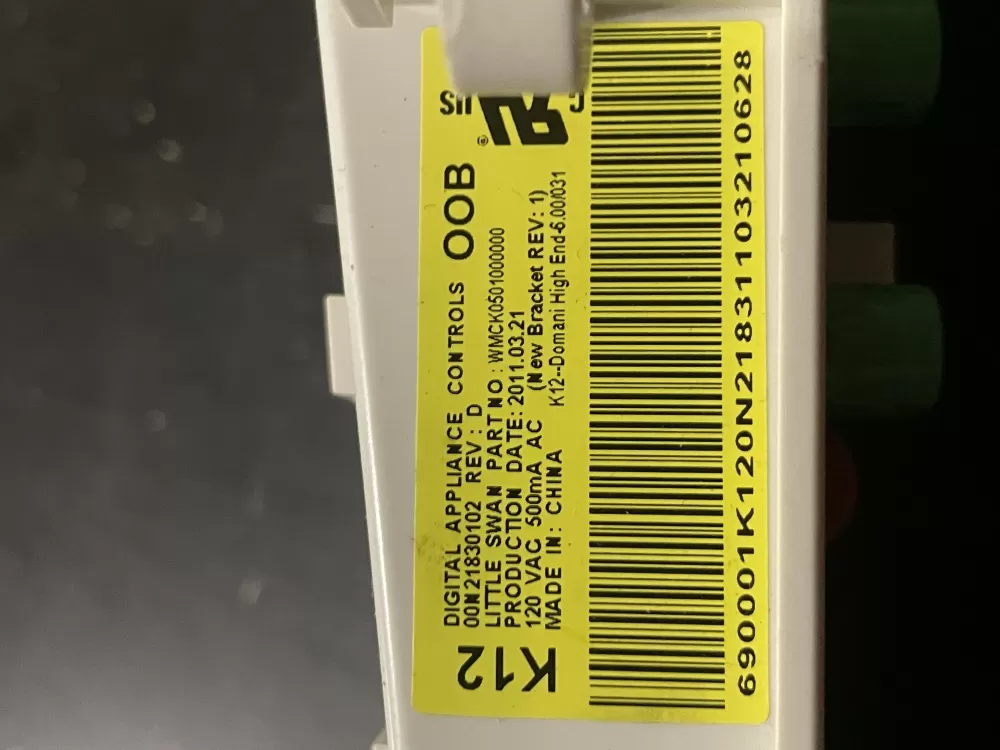 GE WH12X10355 00N21830102 WMCK0501000000 Washer Control Board AZ28991 | WMV190