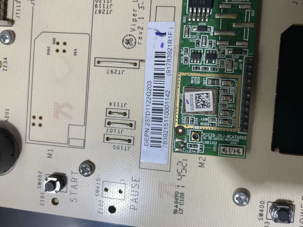 GE 237D1122G203 Washer Control Board AZ196330 | Wmv886