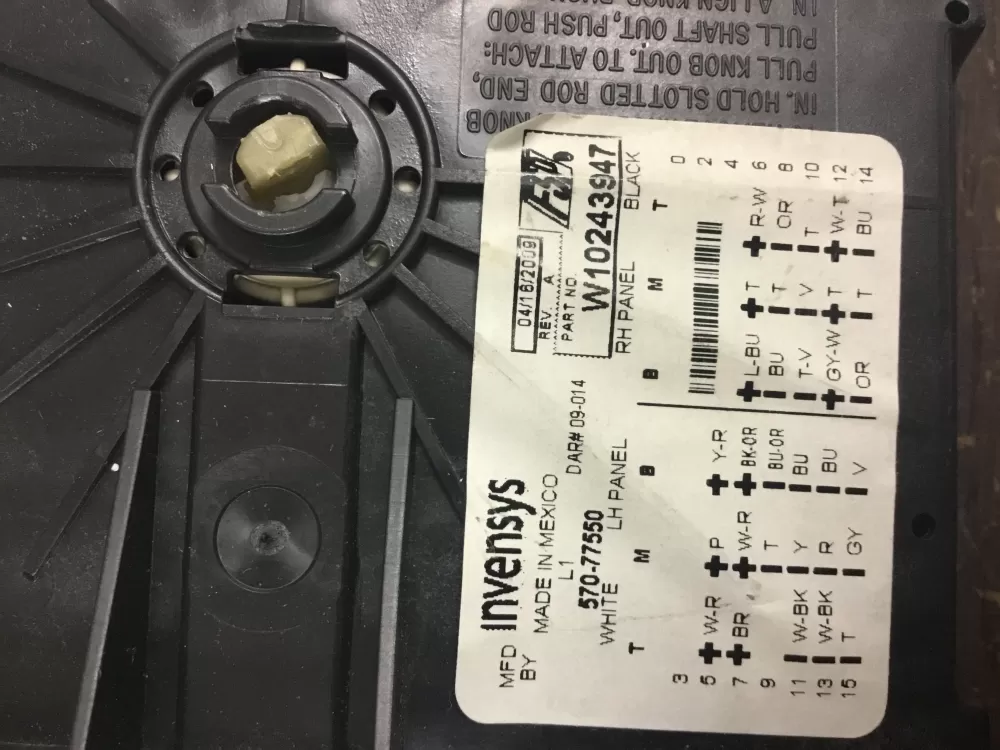 Maytag AP6017636 W10243947 WPW10243947 Washer Timer AZ29988 | NR1007