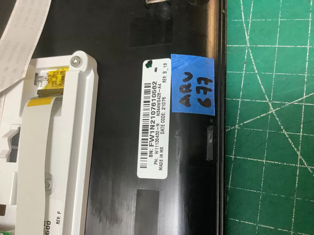 W11130432-N WHIRLPOOL DRYER CONSOLE AZ226093 | ARV677
