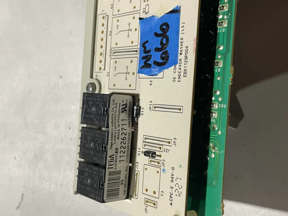 GE WH12X10614 175D5261G039 EBX1129P004 Washer Control Board AZ189381 | Wm666
