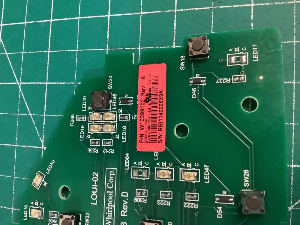 W10299 Whirlpool W10399102 WPW10394244 Washer Control Board AZ229975 | NR2568 ...