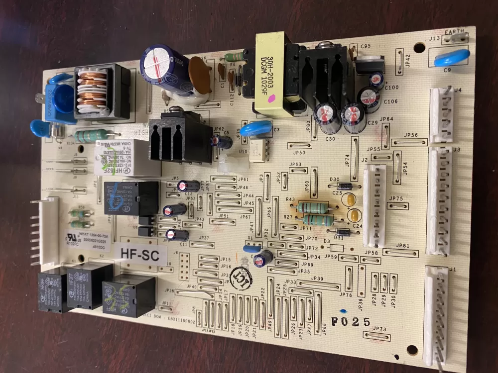 GE EBX1110P002 200D6221G025 WR55X11072 Refrigerator Control Board