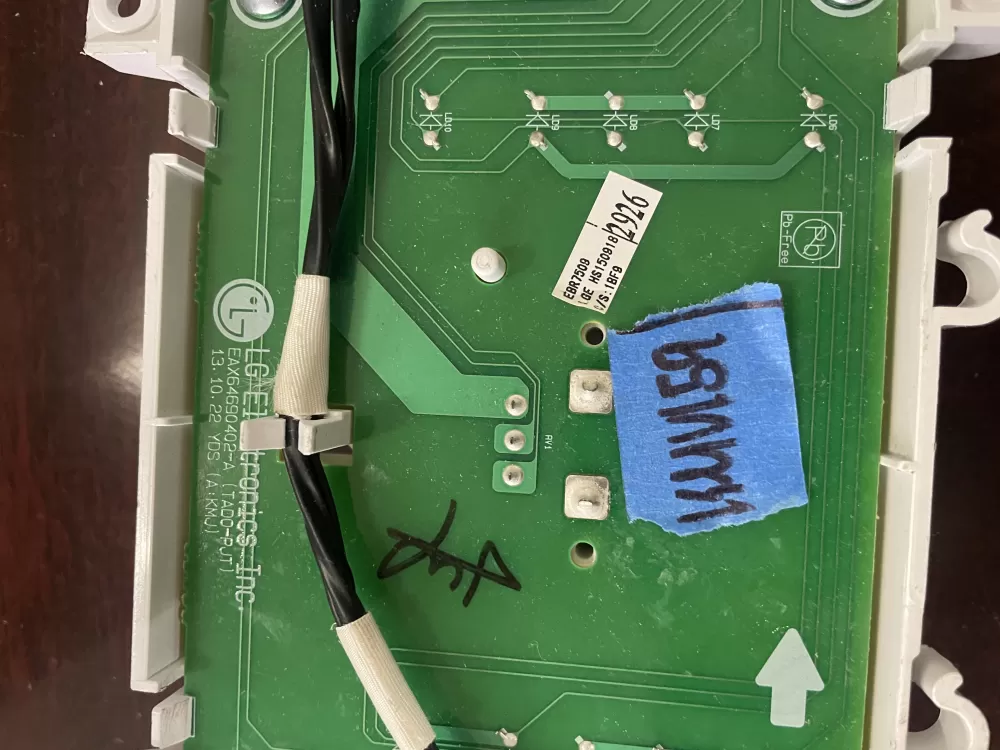 Kenmore EBR75092926 Washer Control Board UI Display AZ36633 | KMV159