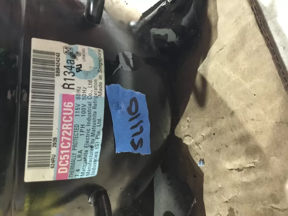  DC51C72RCU6 Refrigerator Compressor AZ97366 | Sl110