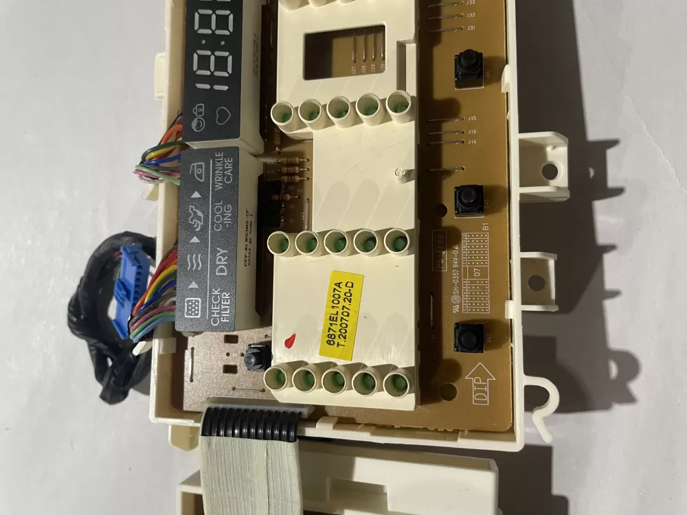 LG Dryer PCB Display Control 6871EL1007A AZ206580 | KMV886