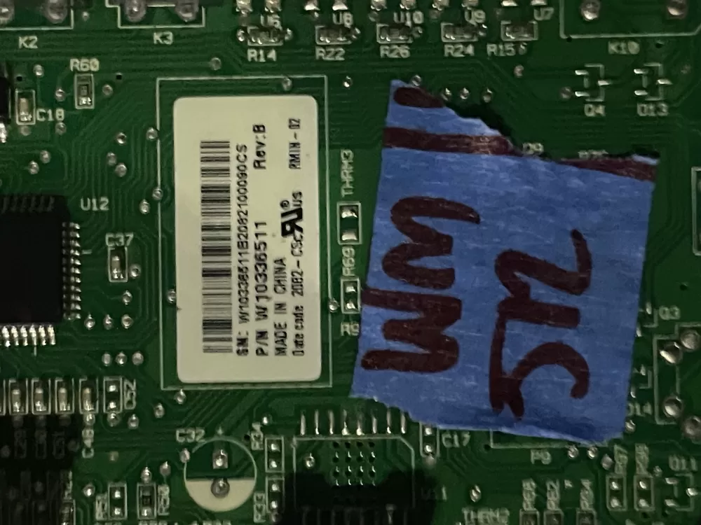 Maytag KitchenAid W10336511 Refrigerator Control Board AZ38287 | Wm512