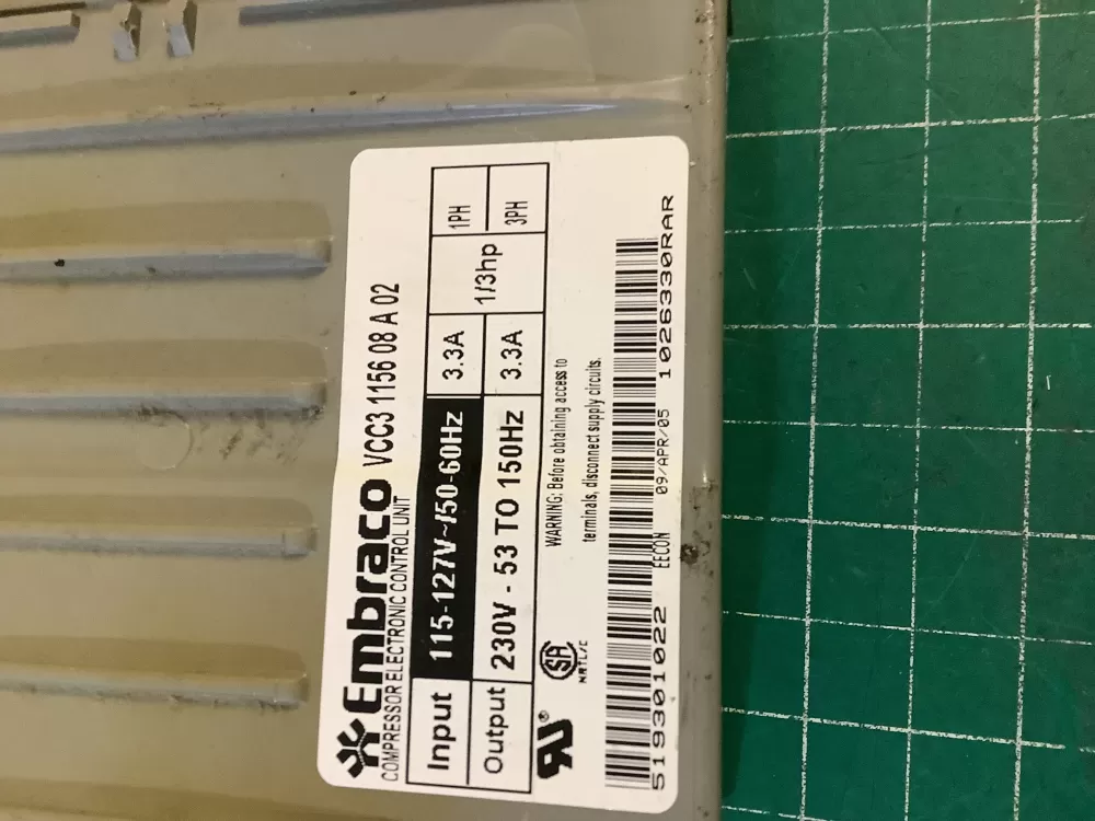 Whirlpool OEM Control Board 519301022 AZ198962 | NR2754