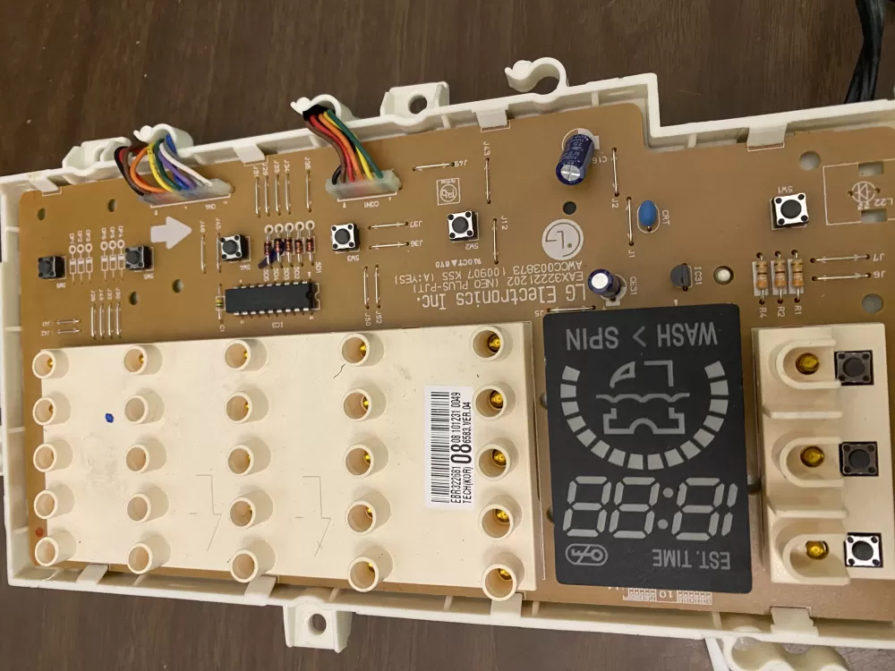 LG EBR32268108 Washer Control Board AZ96805 | BKV495