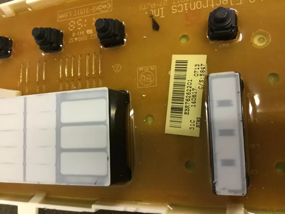 LG EBR76262201 EBR75446006 Washer Control Board AZ91547 | NRV434