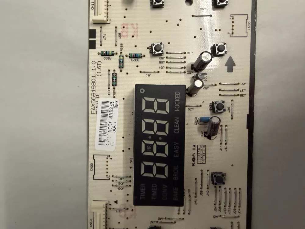LG RANGE CONTROL BOARD PART # EBR82400801 AZ217095 | KM2439