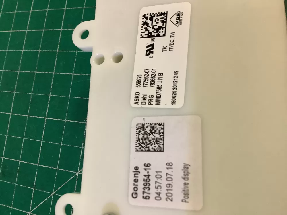 Asko 556926 777562-06 Control Board AZ204240 | NR370