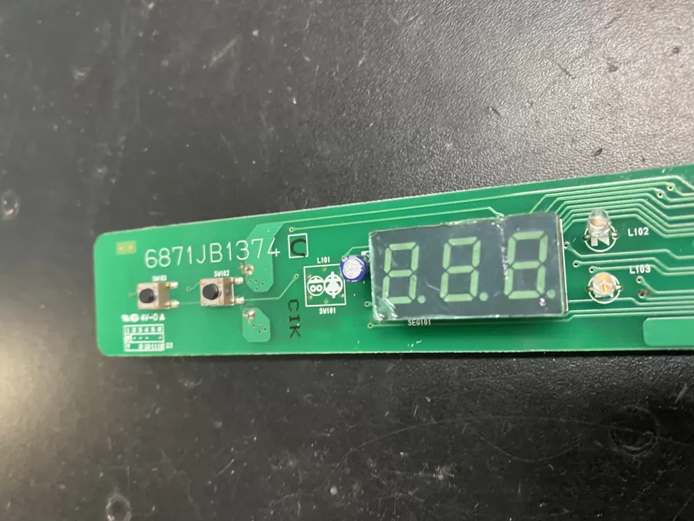 LG  Kenmore 6871JB1374A 6871JB1374C PS3530030 Refrigerator Control Board Display