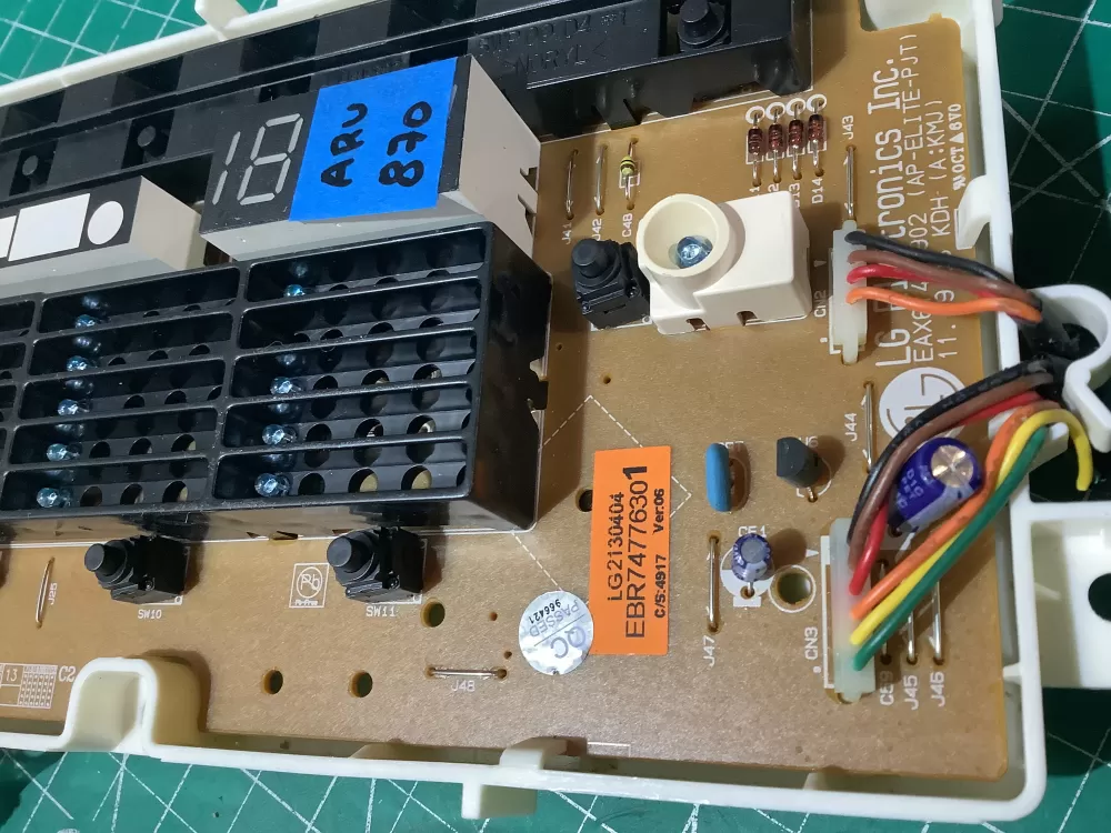 LG Kenmore EBR74776301 Washer Control Board Panel AZ188929 | ARV870