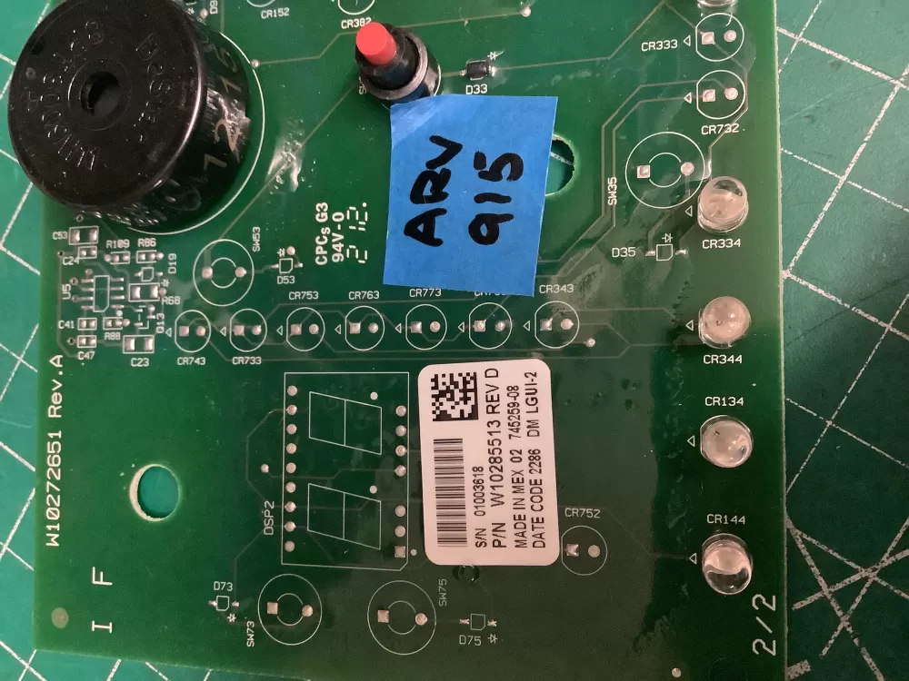 Whirlpool W10352744 WPW10352744 Washer Control Board AZ210906 | ARV916