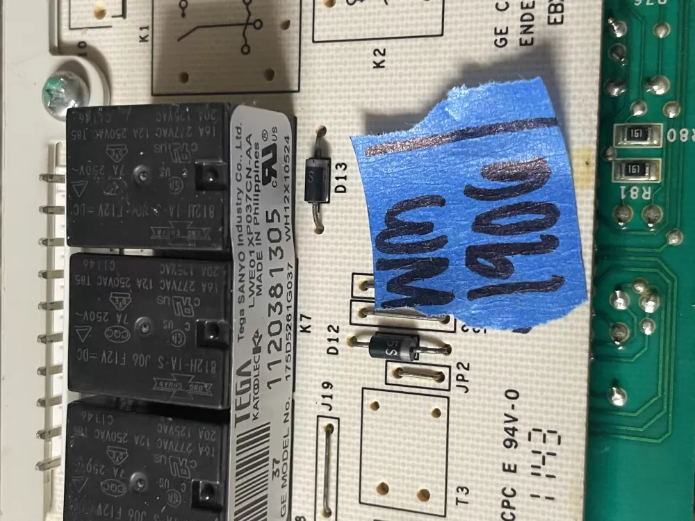 GE WH12X10524 175D5261G037 Washer Control Board AZ51461 | Wm1906