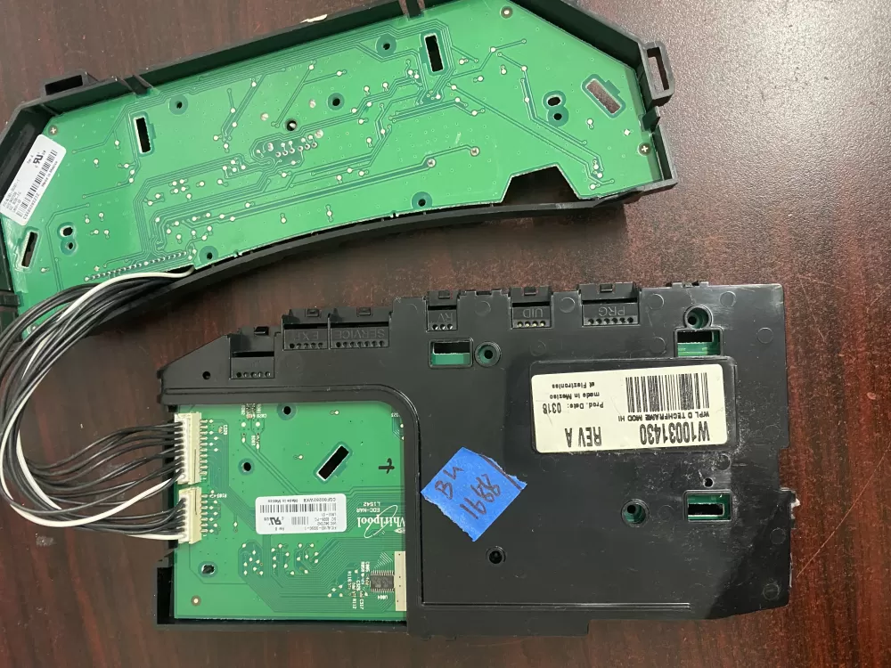 Whirlpool Kenmore W10031430 LMUI 01 LMUI 02 Dryer Control Board AZ33889 | BK1688