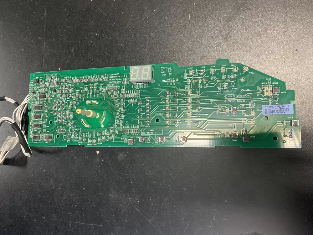 Whirlpool W10297392 WPW10298625 PD00032762 W10298625 4444413 AP6019049 PS11752353 EAP11752353 Dryer Control Board