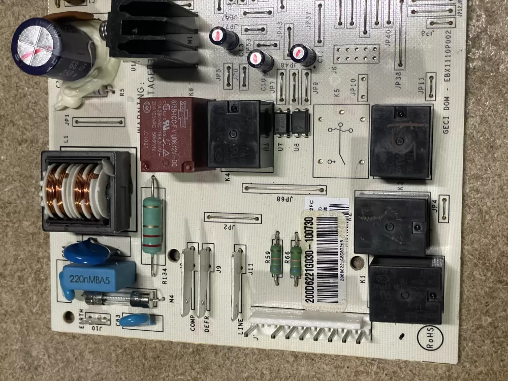 GE 200D6221G030 WR55X24347 AP5970765 Refrigerator Board Control AZ26868 | KM260