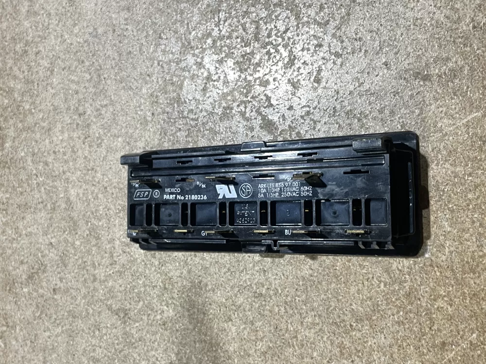 Whirlpool Maytag KitchenAid Kenmore AP6005966 2180236 WP2180236 PS11739028 Refrigerator Control Board Dispenser Switch