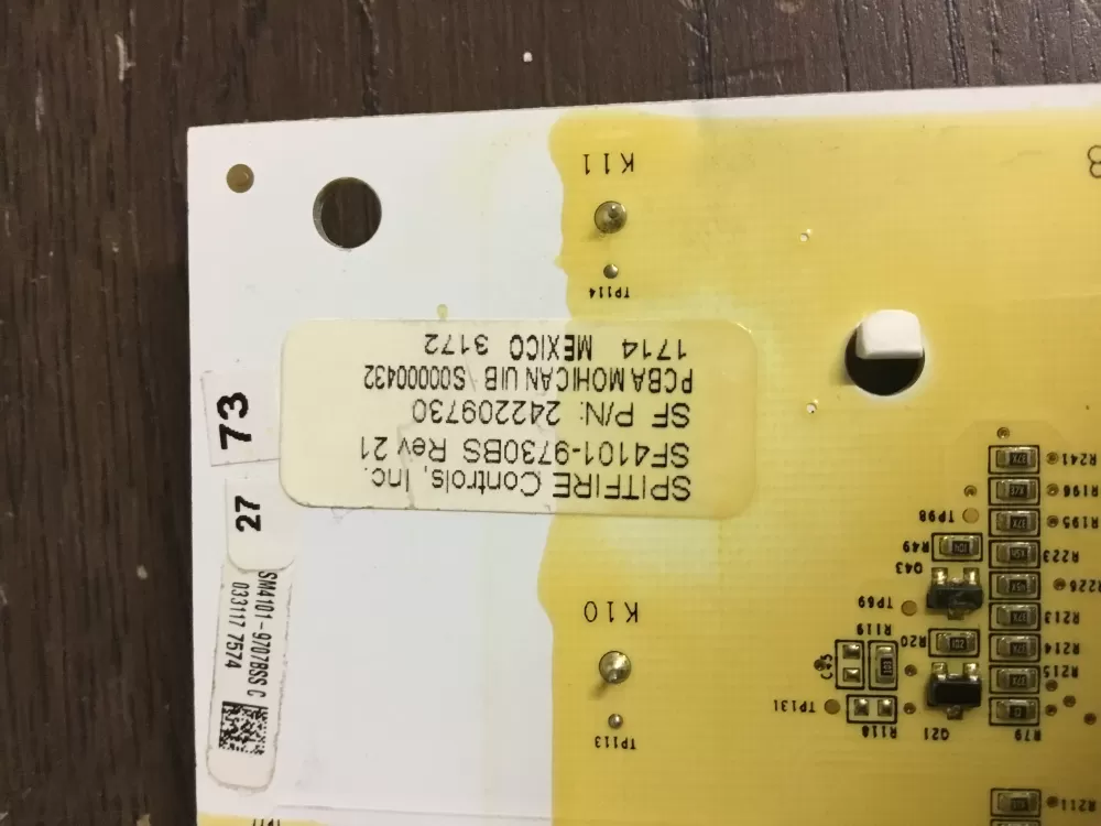 Frigidaire AP6285796 Refrigerator Control Board Display AZ10279 | NR525