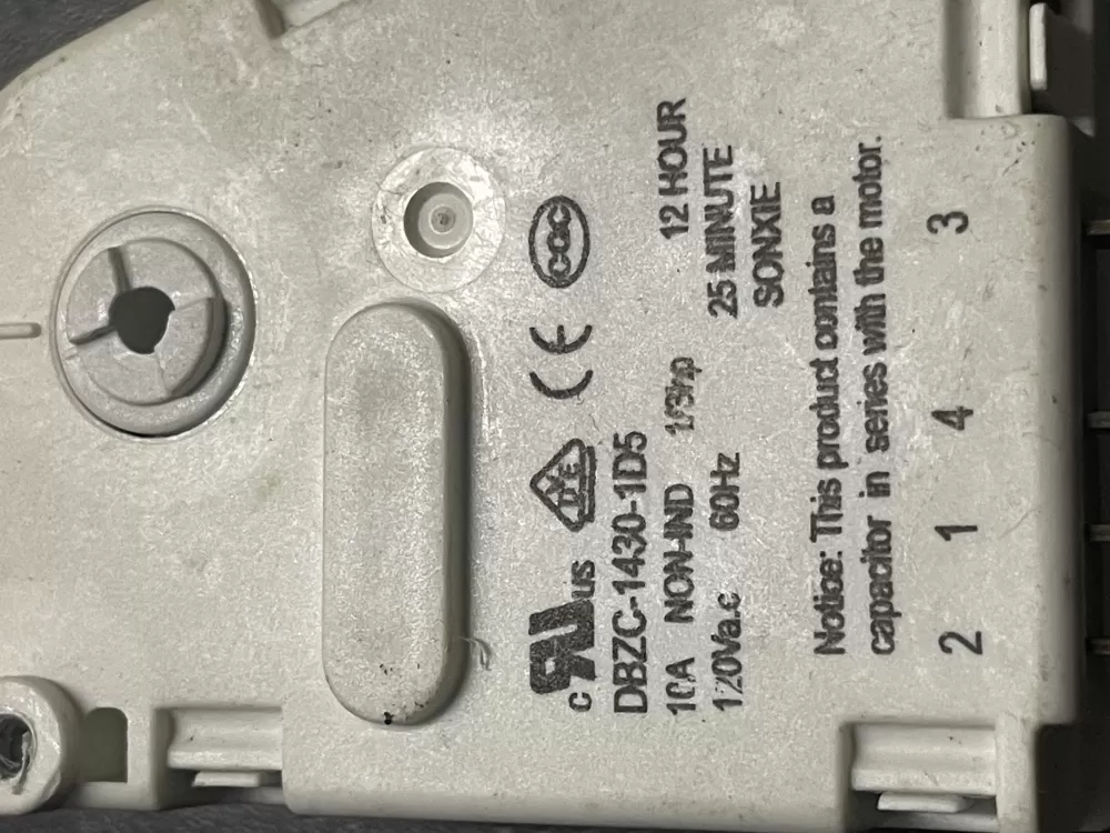 Frigidaire DBZC-1430-1D5 Refrigerator Defrost Timer AZ18975 | WM926