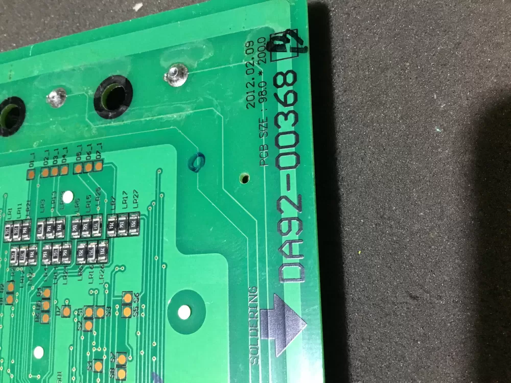 Samsung DA92-00368B Refrigerator Dispenser UI Control Board AZ85376 | NR1058