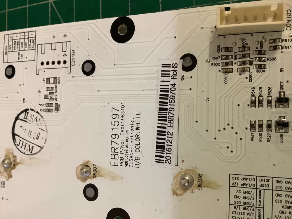 LG EBR79159704 Refrigerator Dispenser Board AZ194601 | NR592