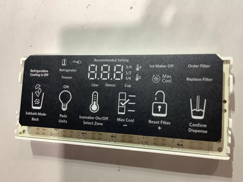 KitchenAid Refrigerator Control Display Board AZ183771 | ZC2711