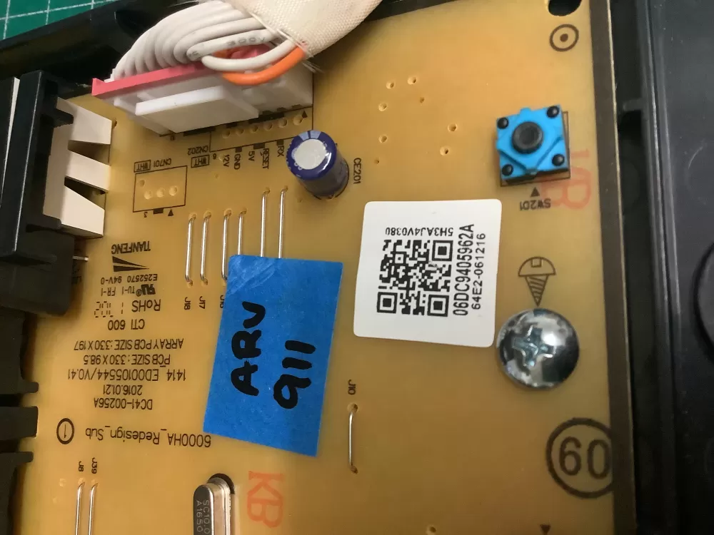 Samsung DC92-01662J DC41-00241A Washer Control Board AZ206340 | ARV911