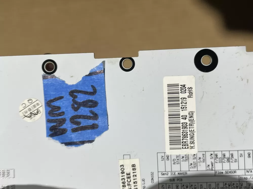 LG EBR78631903 Refrigerator Control Board Dispenser AZ91857 | Wm1282