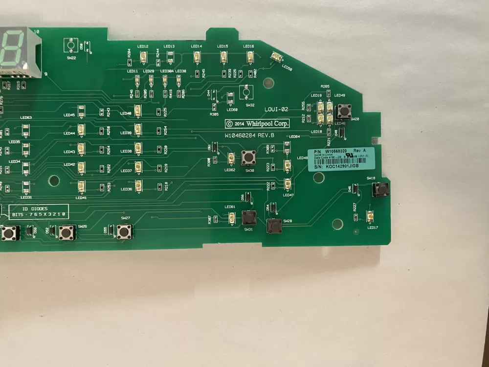 Whirlpool W10568320 Dryer Control Board AZ117043 | BK2171