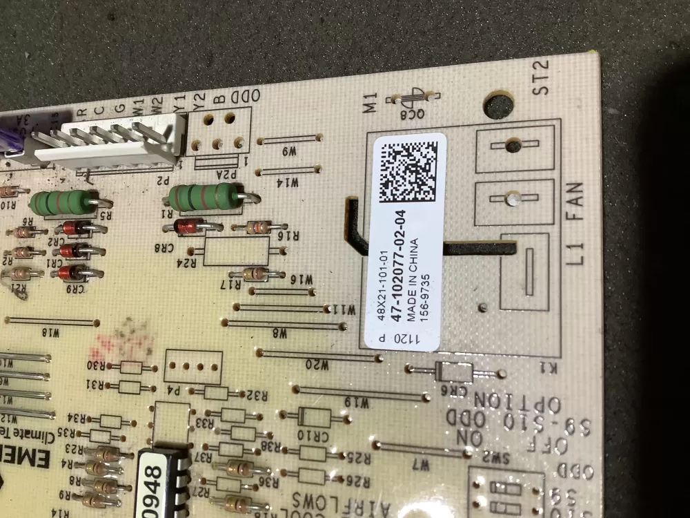 Rheem Air Handler Control Board 47-102077-02-04 156-9735 AZ112454 | NR2120