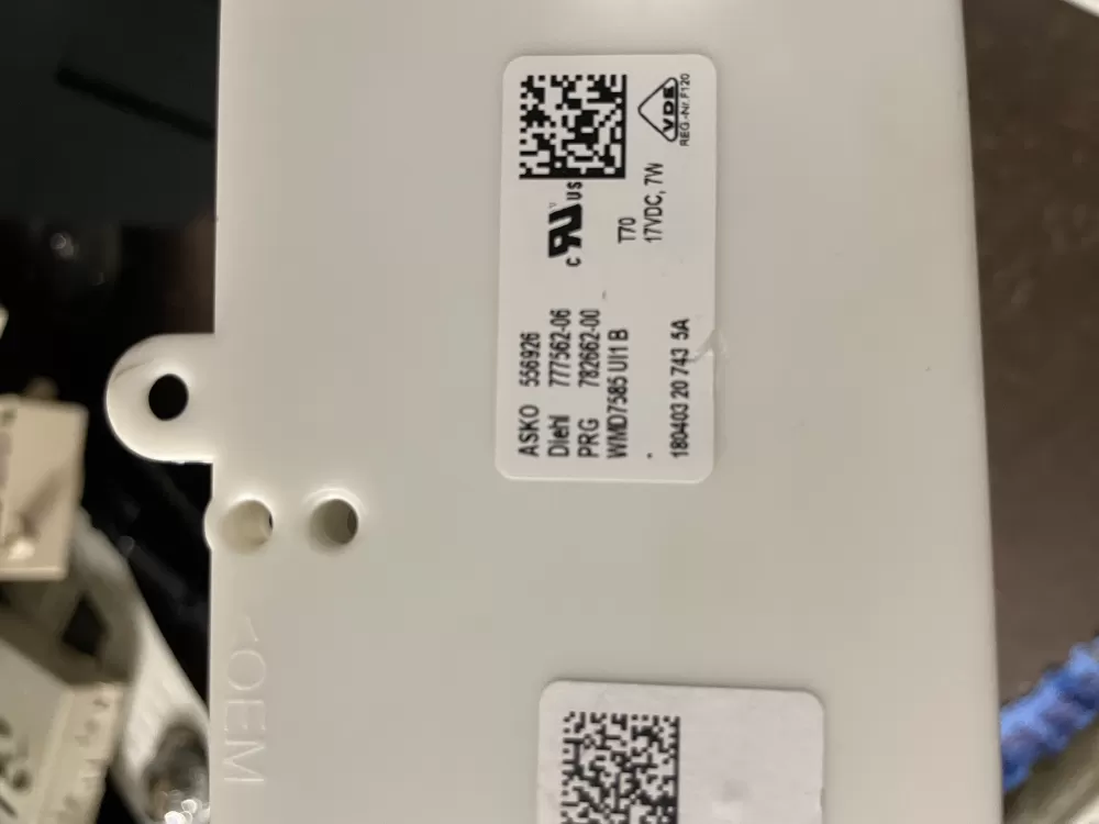 Asko 556926 777562-06 Control Board AZ46069 | Wm19