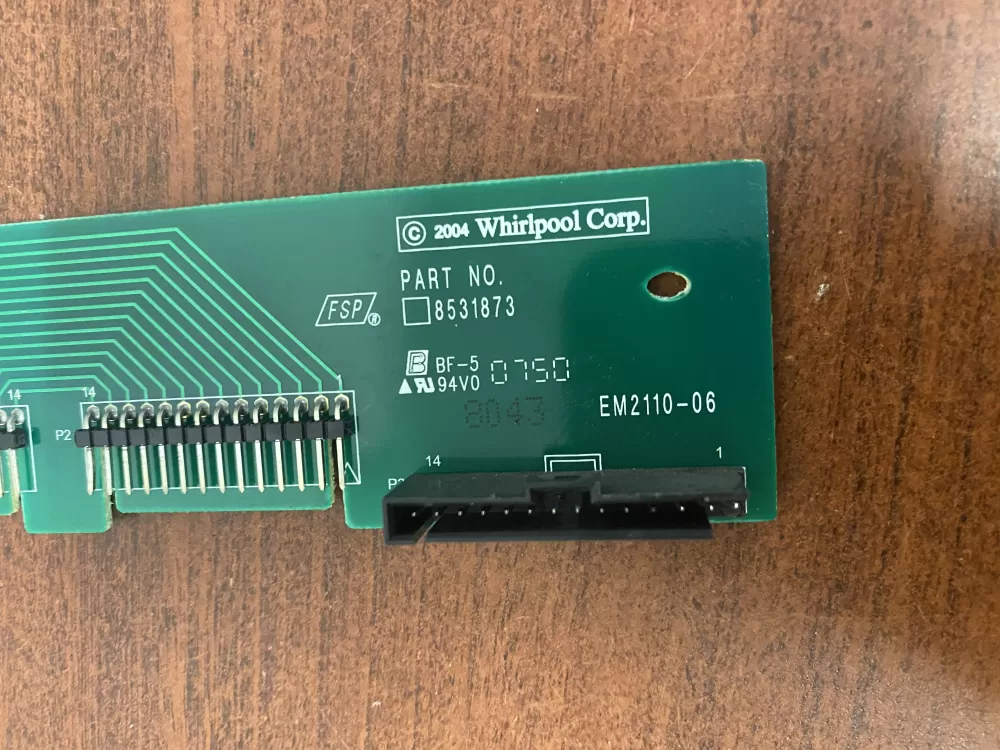 KitchenAid 8531873 Dishwasher Control Board Interconnect AZ53981 | BK1886