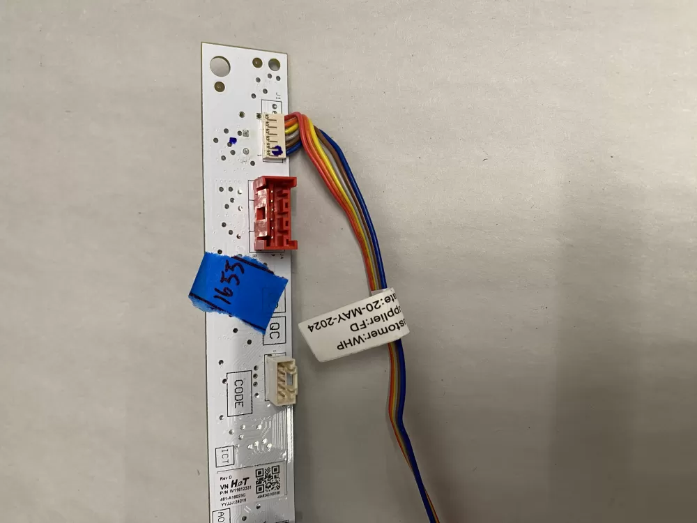 Whirlpool W11612331 Washer Touch Sensor Control Board AZ213830 | BK1655