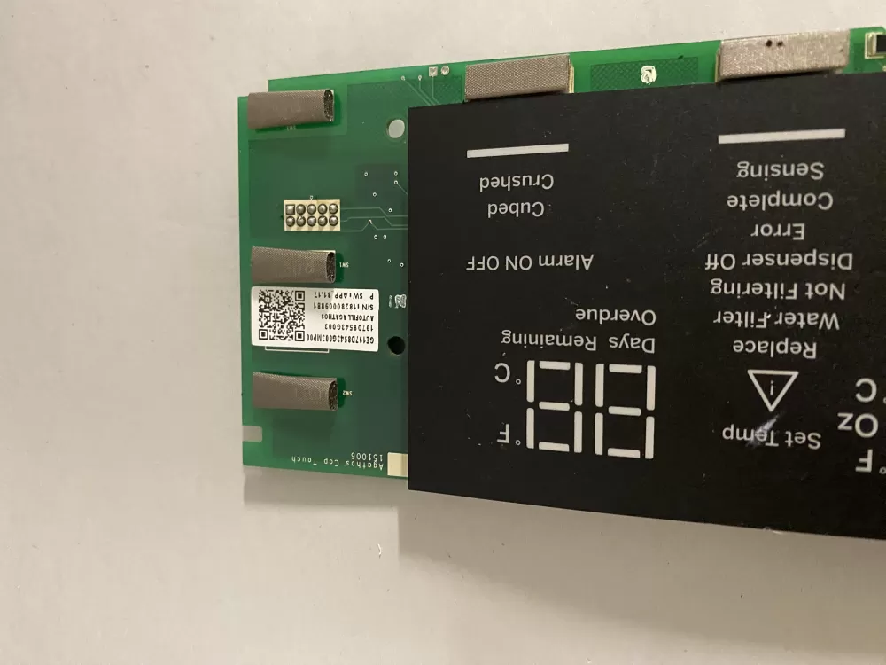 GE 197D8543G003 Wr55x30487 Refrigerator Control Board AZ197616 | BK2737