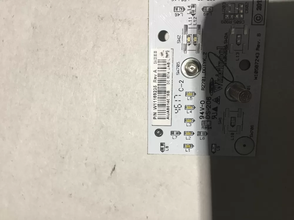 Whirlpool W11169235 Refrigerator Control Board whirlpool AZ167794 | BG628