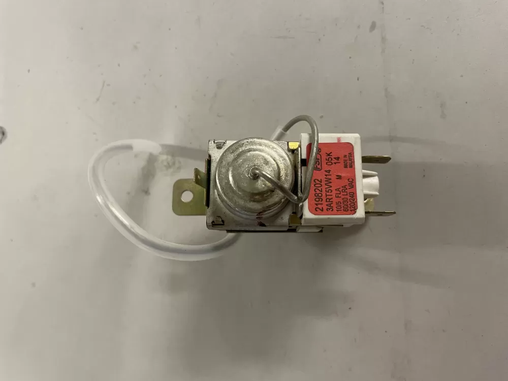 Whirlpool  Kenmore  Maytag  Estate  Roper WP2198202  AP6006166  2198202  1110552  1115242  1115243  1115244  1115245  1129437  2161283  2161284  2169112  2169113  2198201  2299  99989726  PS11739232  WP2198202VP Refrigerator Cold Control Thermostat