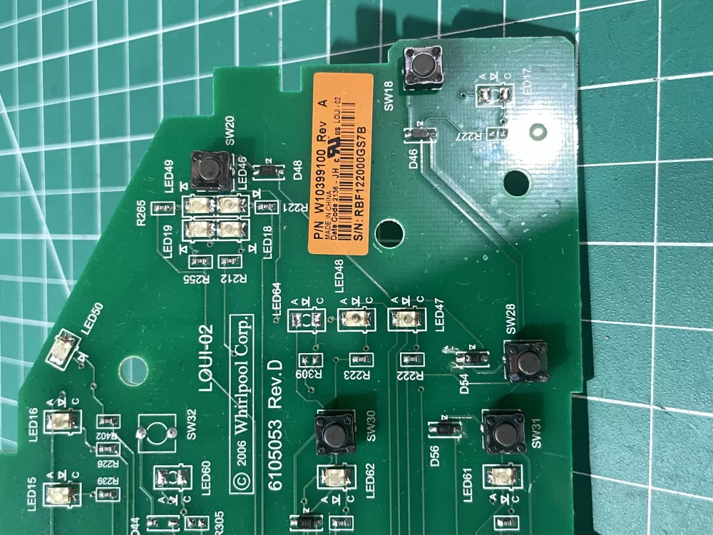 Whirlpool W10399100 W10296457 Washer Control Board AZ197552 | Wmv895