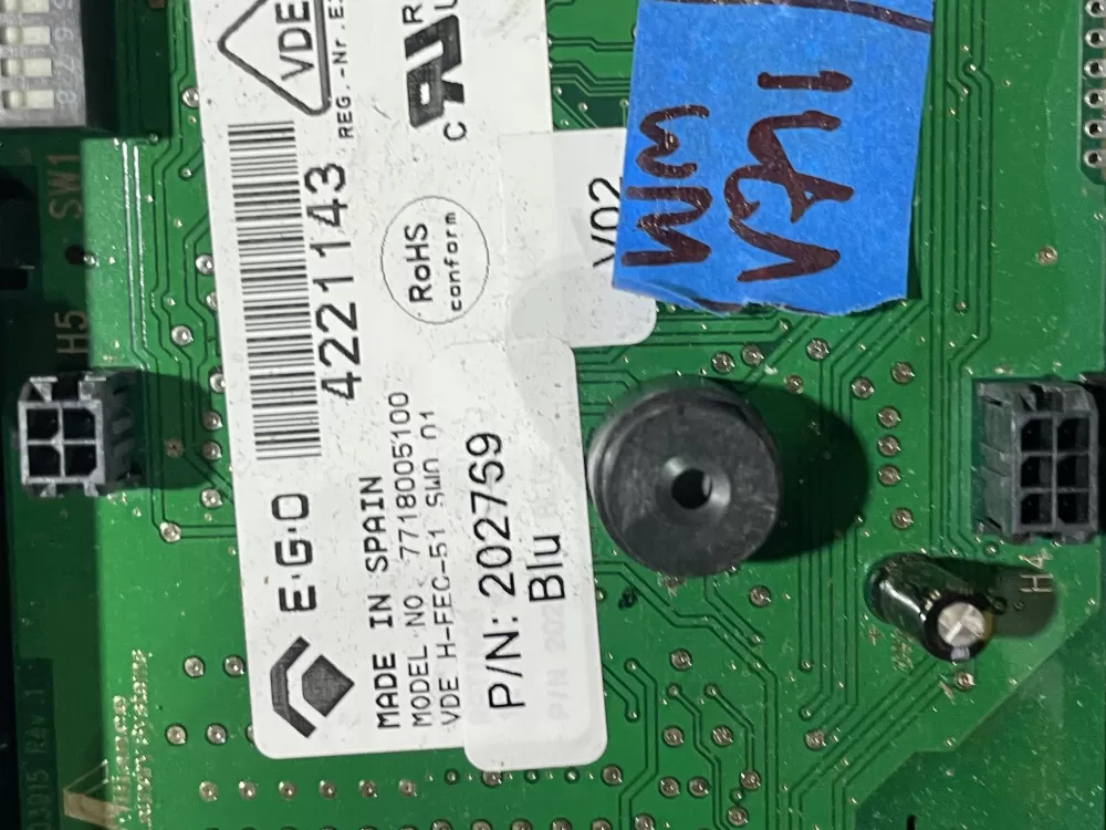 Speed Queen Washer 202769 202769P Control Board AZ152675 | Wmv791