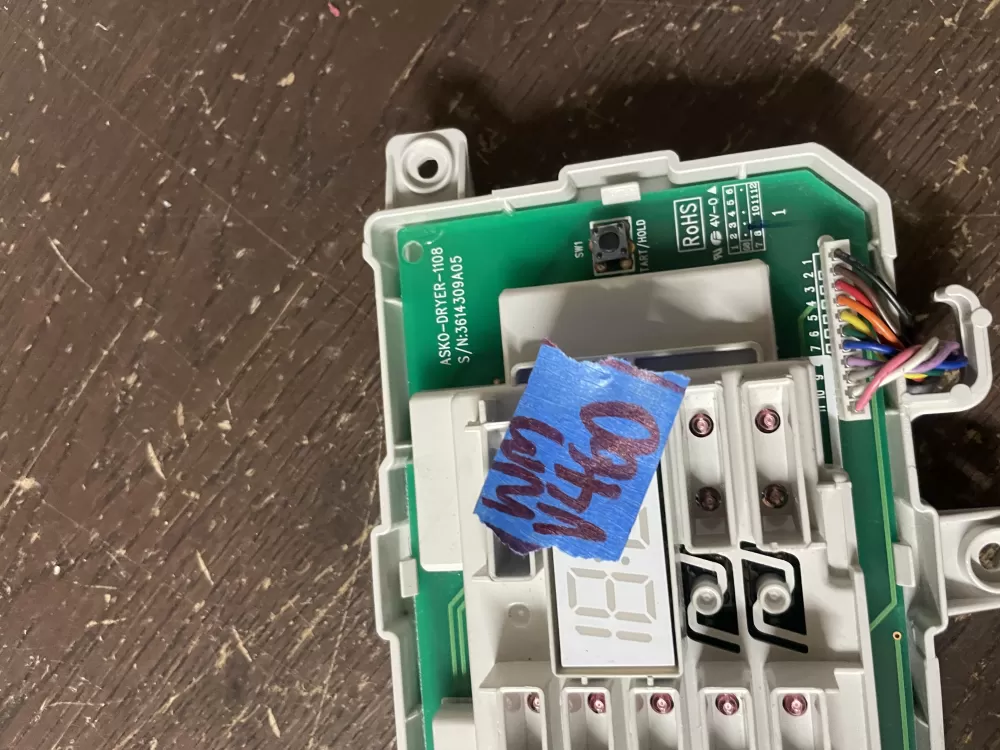ASKO 3614309A05 Dryer Control Board AZ50577 | Wmv460