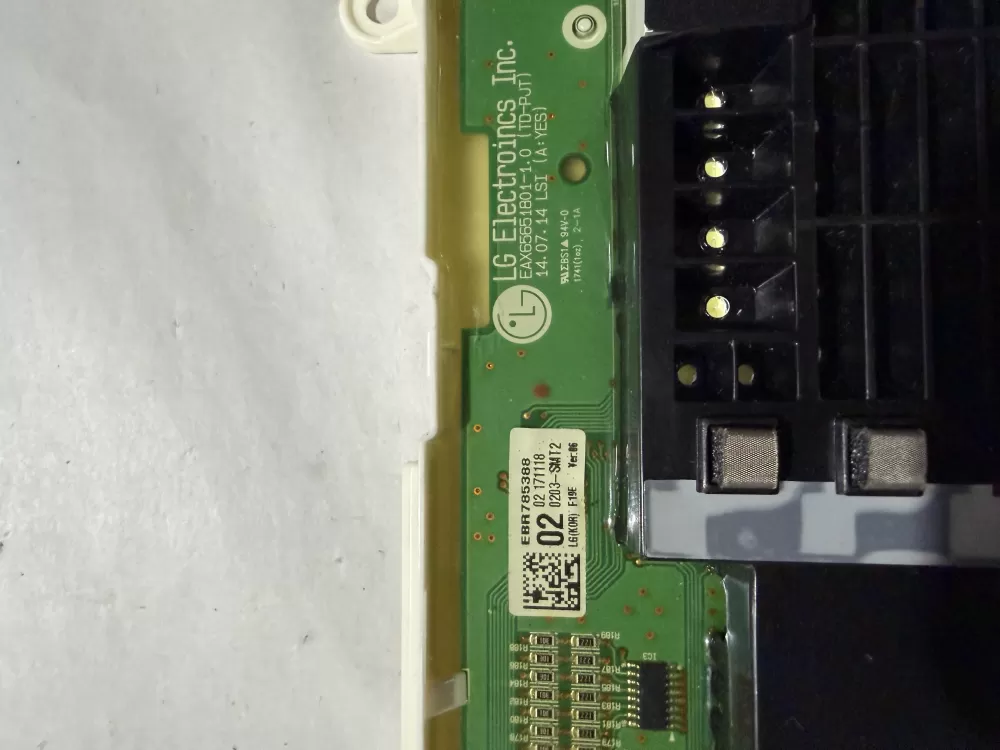 LG EBR78538802 Washer Display Control Board UI AZ228609 | KMV504