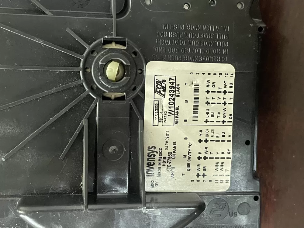 Maytag AP6017636 W10243947 WPW10243947 Washer Timer AZ32292 | KM270