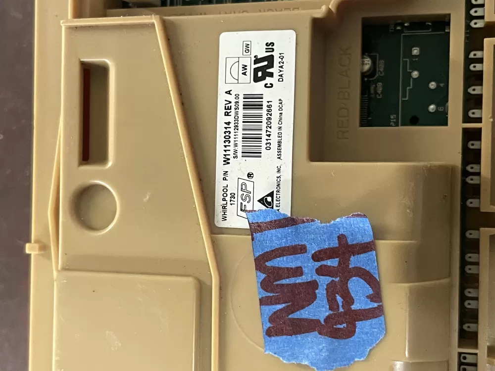 Whirlpool W11130314 W11636101 Dishwasher Control Board AZ37420 | Wm434